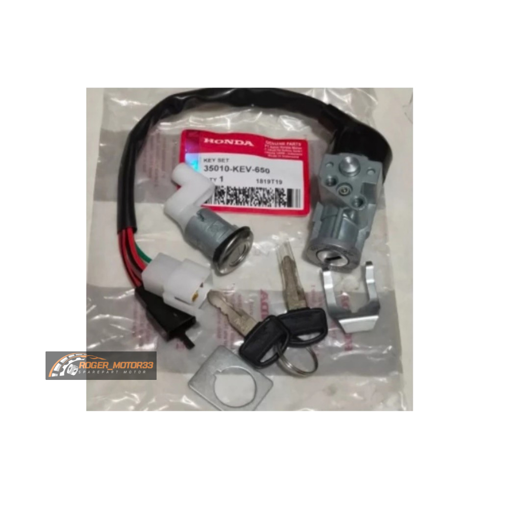 KUNCI KONTAK KOMPLIT ASTREA SUPRA LAMA SUPRA X ORIGINAL AHM 35010-KEV-650