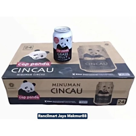 Minuman Cincau Cap Panda | Grass Jelly Kaleng 1 Dus Isi 24 Pcs