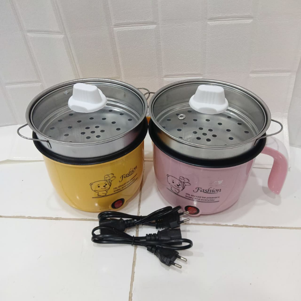 Panci Kukus Listrik Mini / Electric Steamer 2 Susun / Kukusan Elektrik Serbaguna / Steamer Makanan P