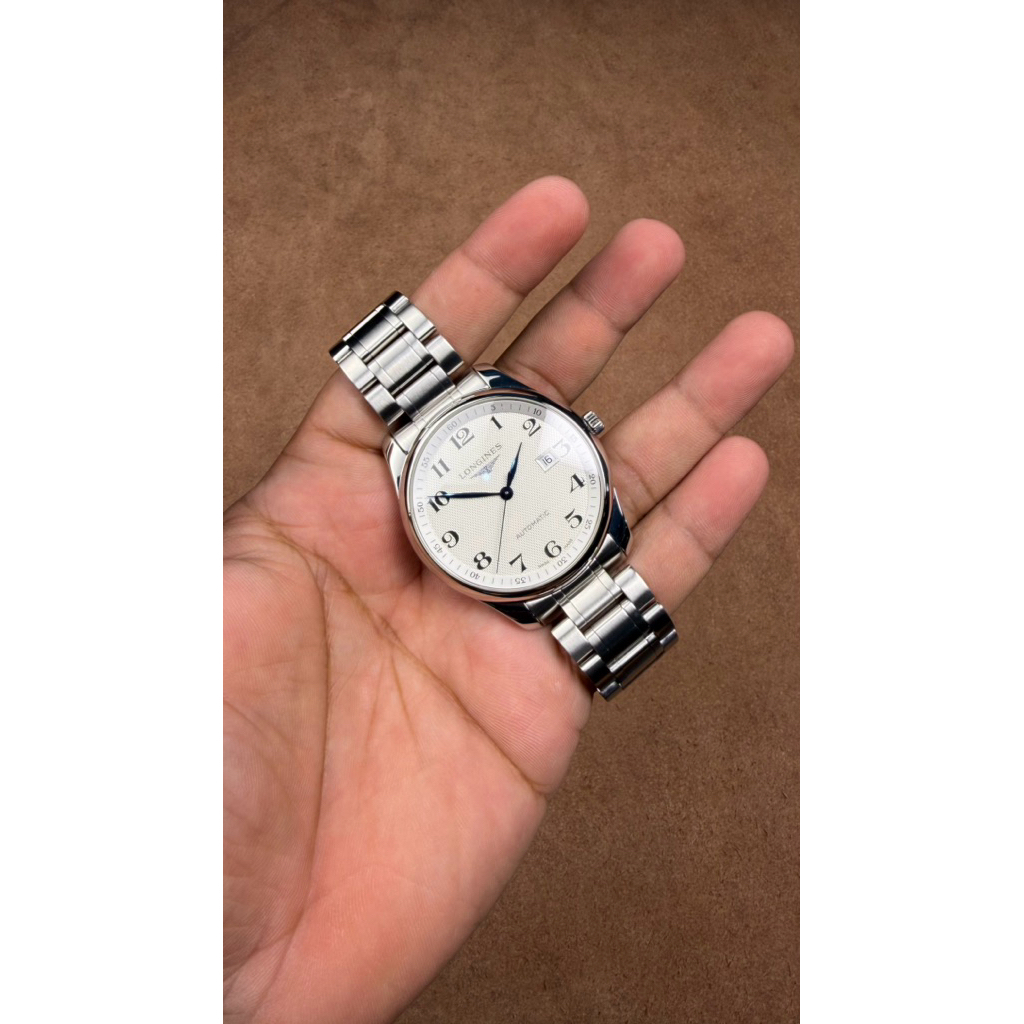 JAM TANGAN PRIA LONGINES MASTER COLLECTION AUTOMATIC L28934 BARLEY CORN DIAL