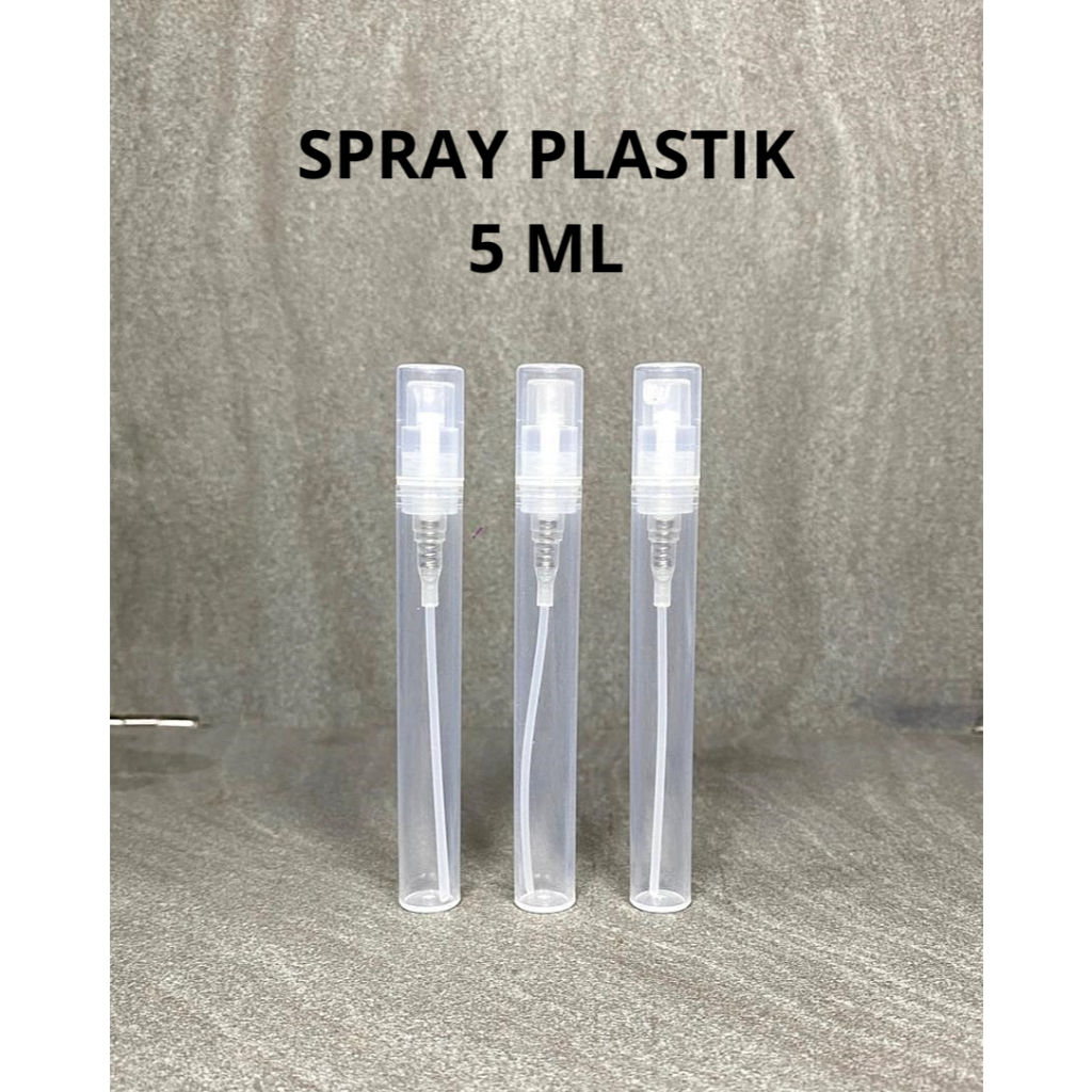 Botol Spray Plastik 5 ml (Lusinan / 12 pcs)