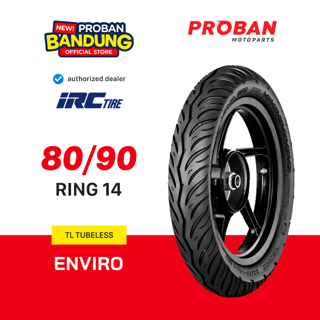 Ban Motor Ring 14 Tubeless IRC TL ENVIRO 80/90-14