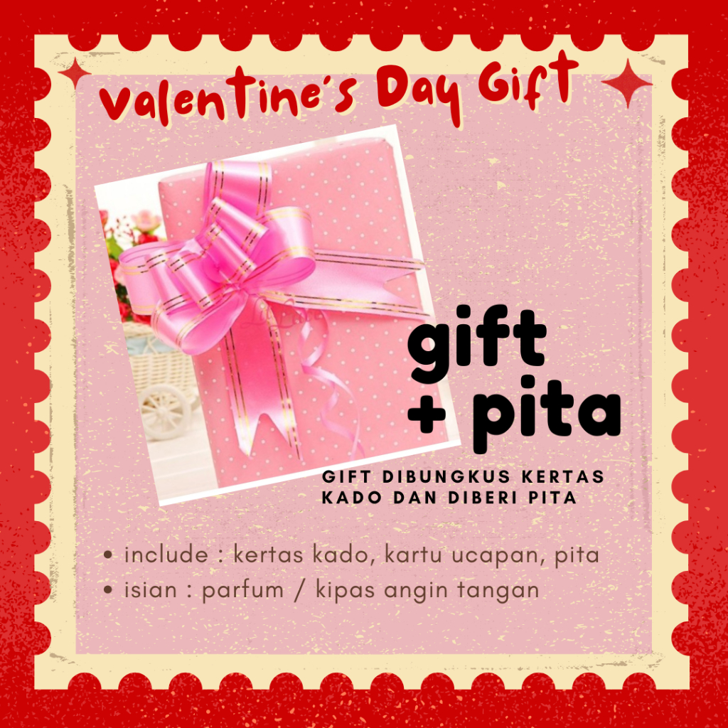 KADO VALENTINE/VALENTINE GIFT KERTAS KADO (OPEN PO - BACA DESKRIPSI BOX)