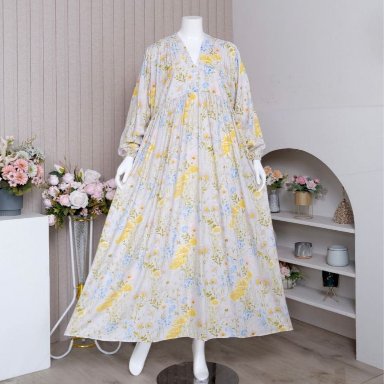 NURRE STORE.ID Daster Trendy Zahra Dress Rayon Premium Remaja Bumil Busui Terbaru Kekinian