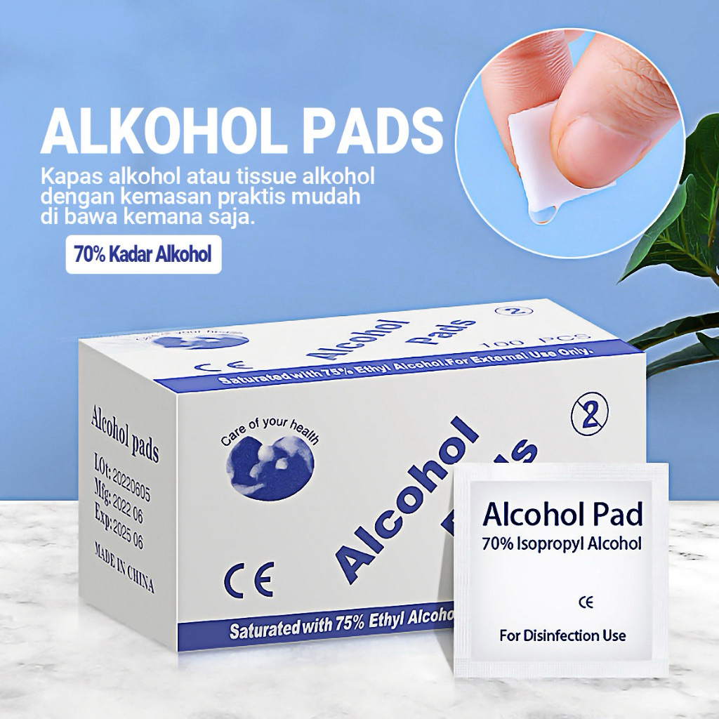 Alkohol Pads - Kapas Alkohol / Tissue Alkohol 75%