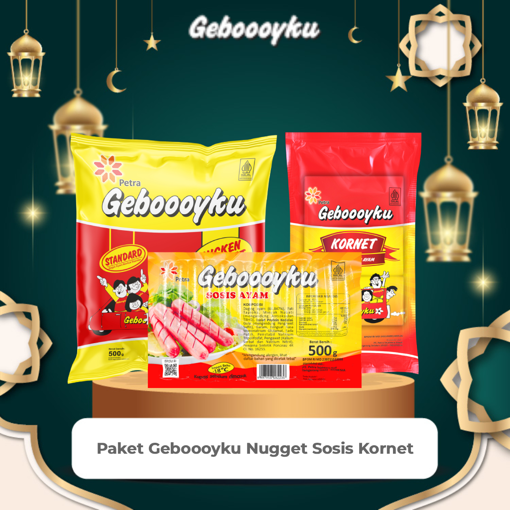 Geboooyku Paket Nugget Kornet Sosis 3 Pack