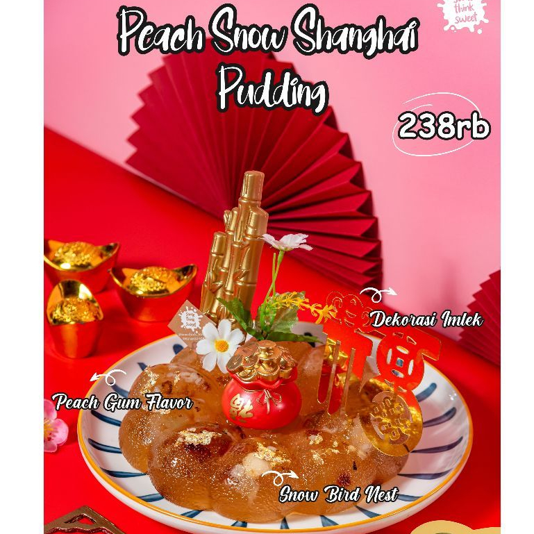 Hampers Pudding Peach Snow Sanghai//Hampers Imlek//Hampers Pudding