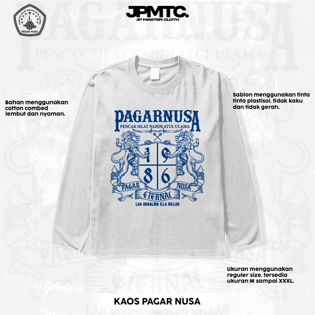 Kaos Pagar Nusa Casual 1986 - Kaos PSNU Pagar Nusa - Kaos Pagar Nusa