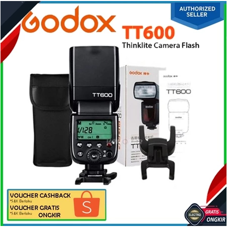 Godox Lampu Flash Eksternal TT600 TT 600 Kamera Canon Fujifilm Olympus Pentax Nikon