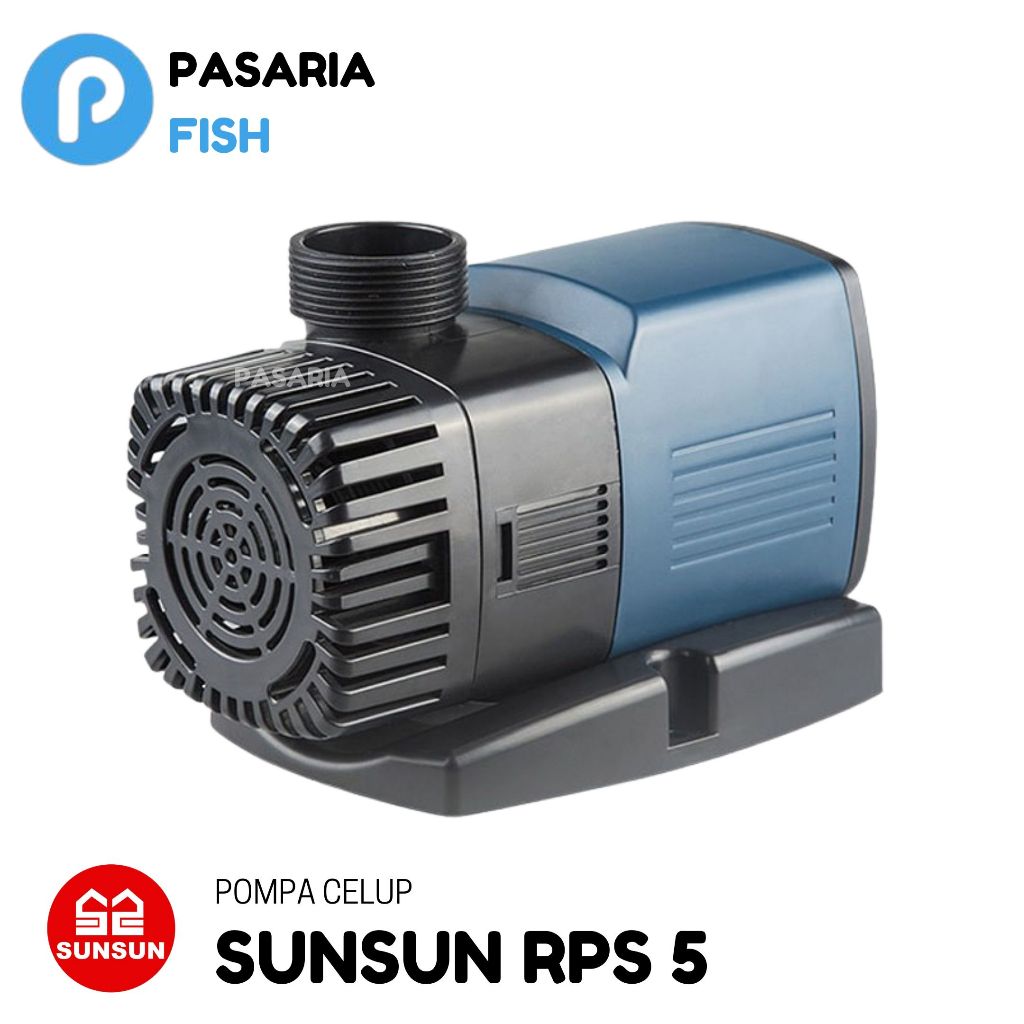 SUNSUN RPS5/RPS 5 Pompa Celup Kolam Ikan Rendah Daya 30W 5000lph/5000 liter per jam
