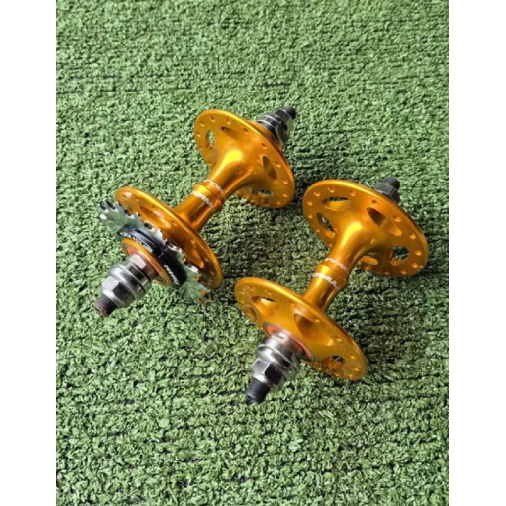 Hub Freehub Formula Fixie 32 Hole Pelor Cog Lockring Taiwan Gold