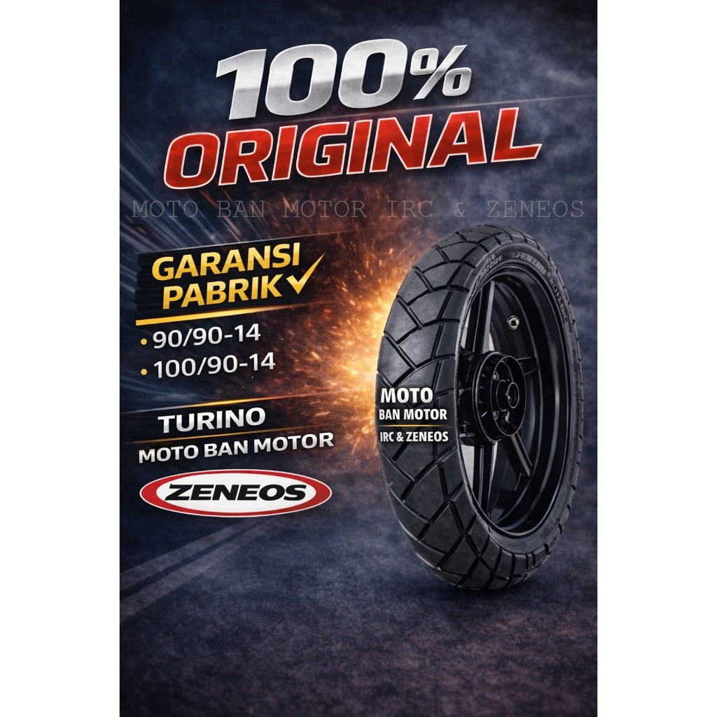 BAN MOTOR ZENEOS TURINO RING 14 (90/90-14 ; 100/90-14) TUBELESS