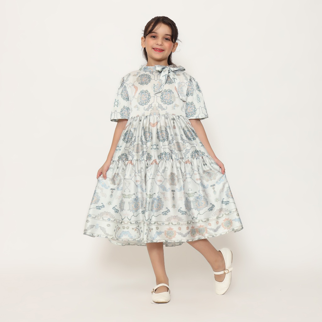 Pelangi Asmara Wintermelon Dress for Kids