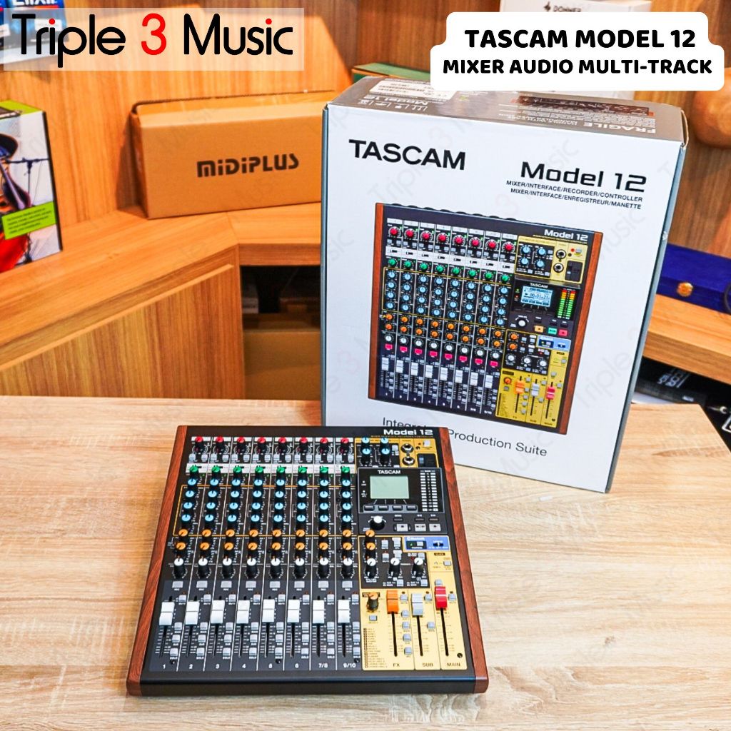Tascam MODEL 12 MODEL12 12 Channel Mixer Multitrack recording usb audio interface