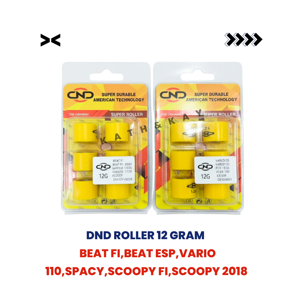 Roller 12G DND Beat FI, Beat ESP, Vario 110, Spacy FI, Scoopy FI, Scoopy 2018