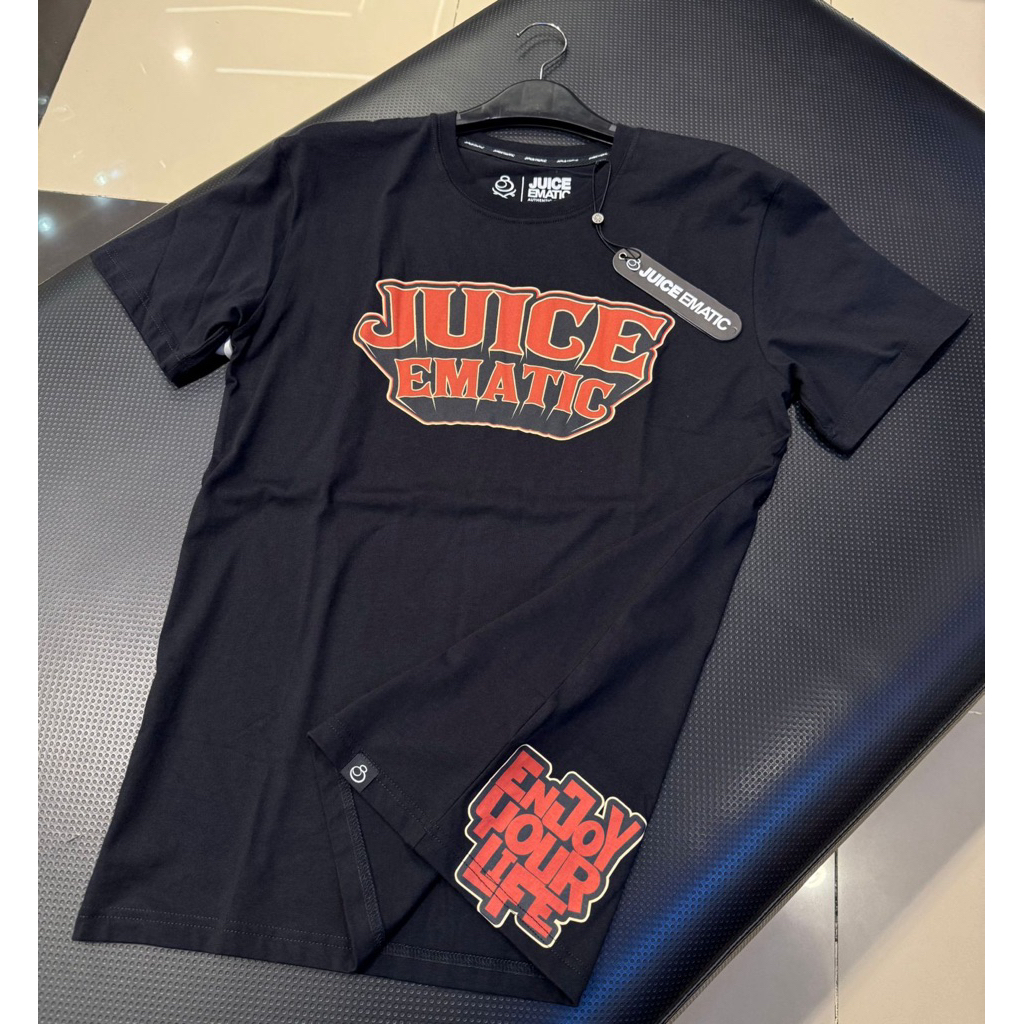 Kaos Juice Ematic Original Lengan Pendek Twoomentee Black