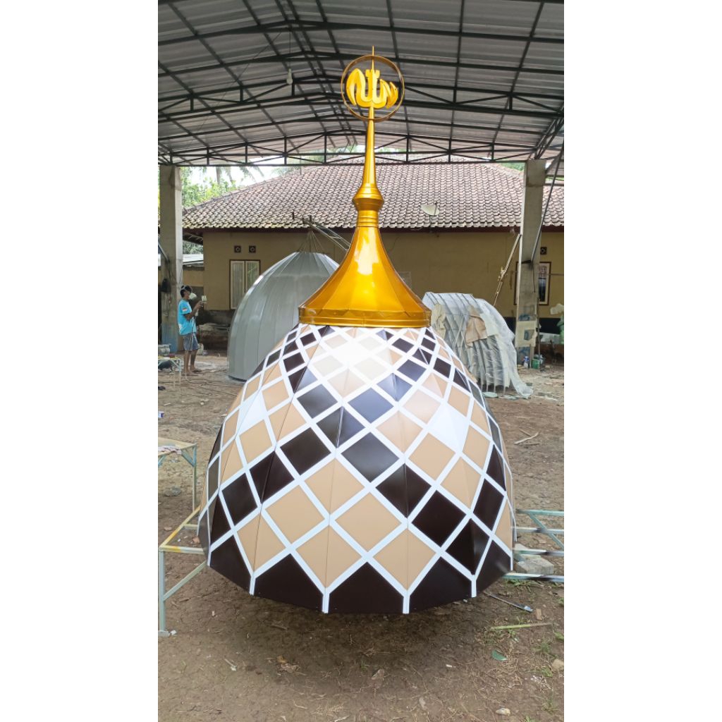Kubah Masjid,Musholla Dekoratif ukuran tapak bawah 150 cm