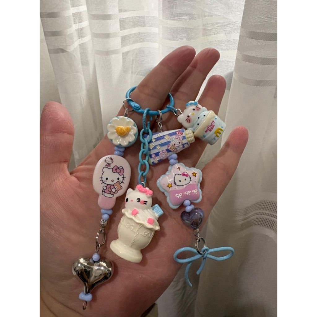 Gantungan hp/tas/tumbler desain lucu edisi hello kitty makanan