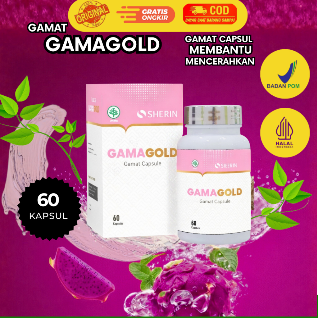 Sherin - Gamagold Kapsul Kecantikan isi 60 Kapsul