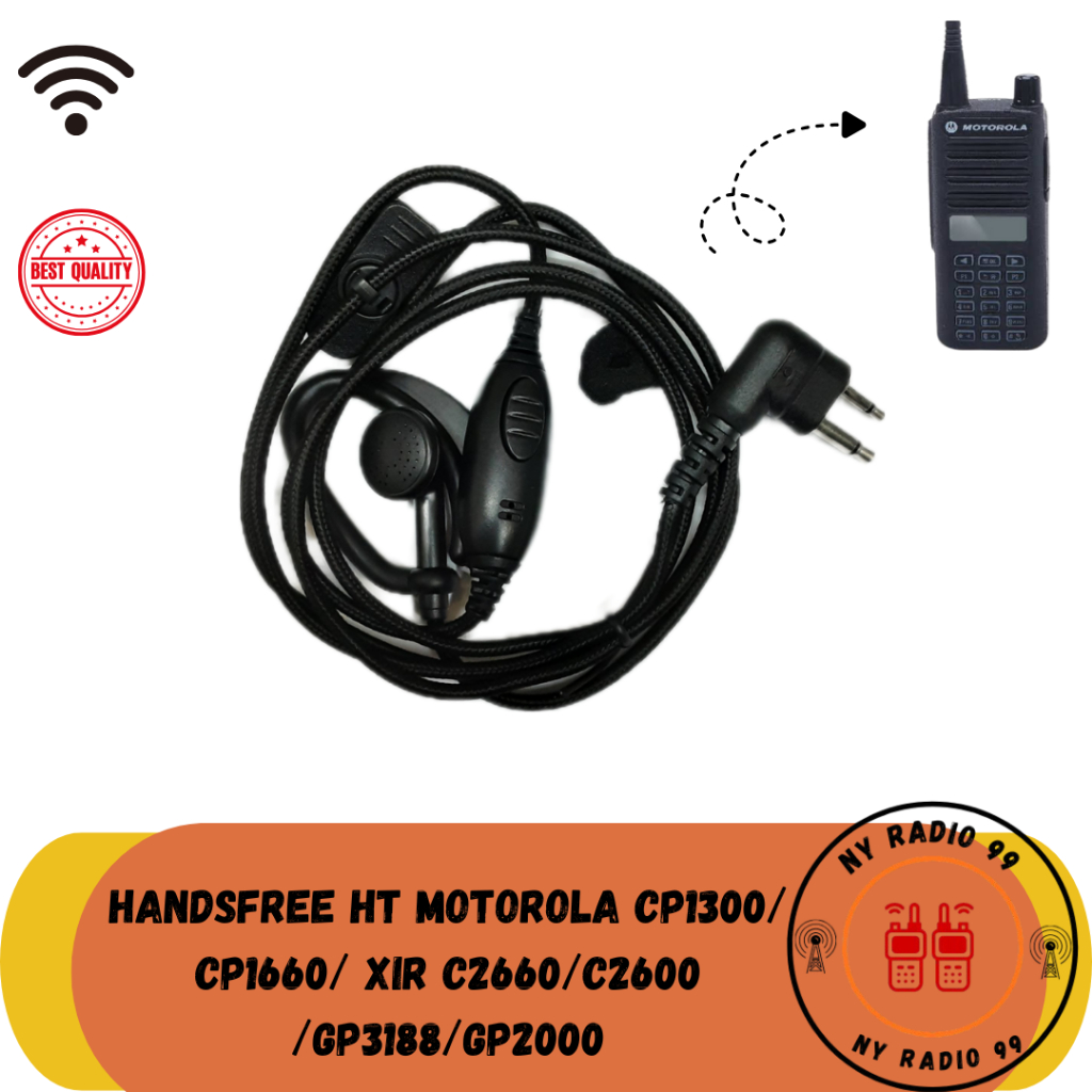 Handsfree HT Motorola CP1300 CP1660 GP2000 Earphone HT Motorola CP1300 CP1660 GP2000