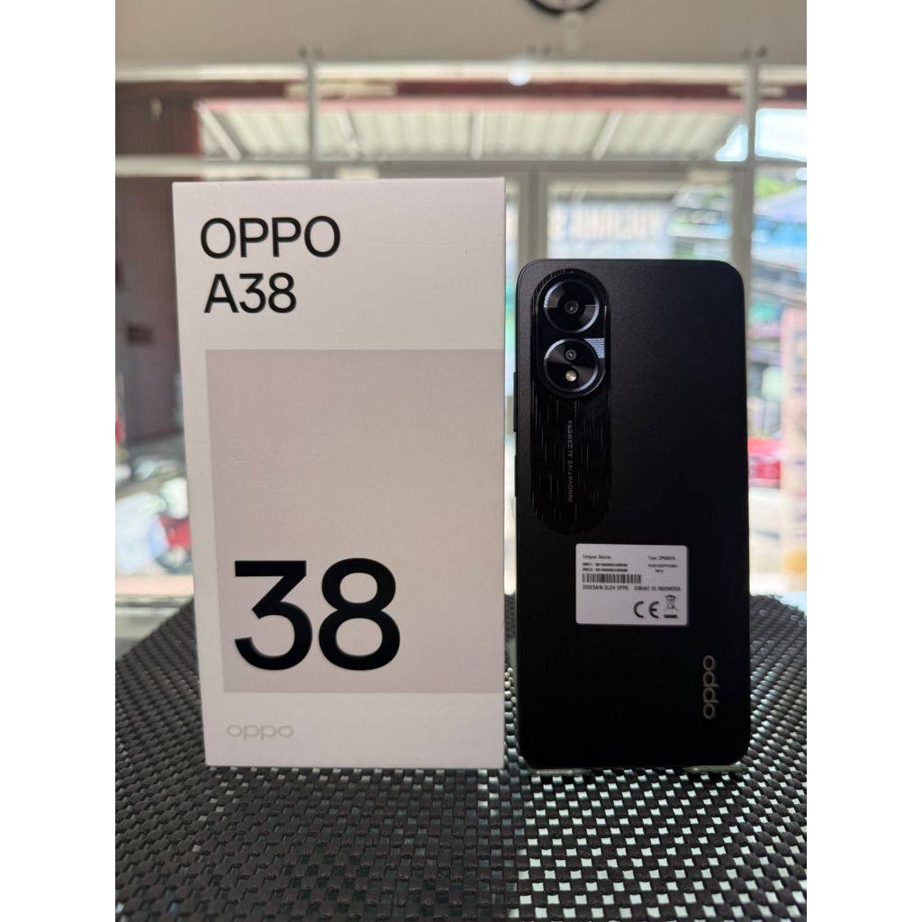 OPPO A18 Second Bekas Fullset HP 4/128GB Body Hitam Mulus