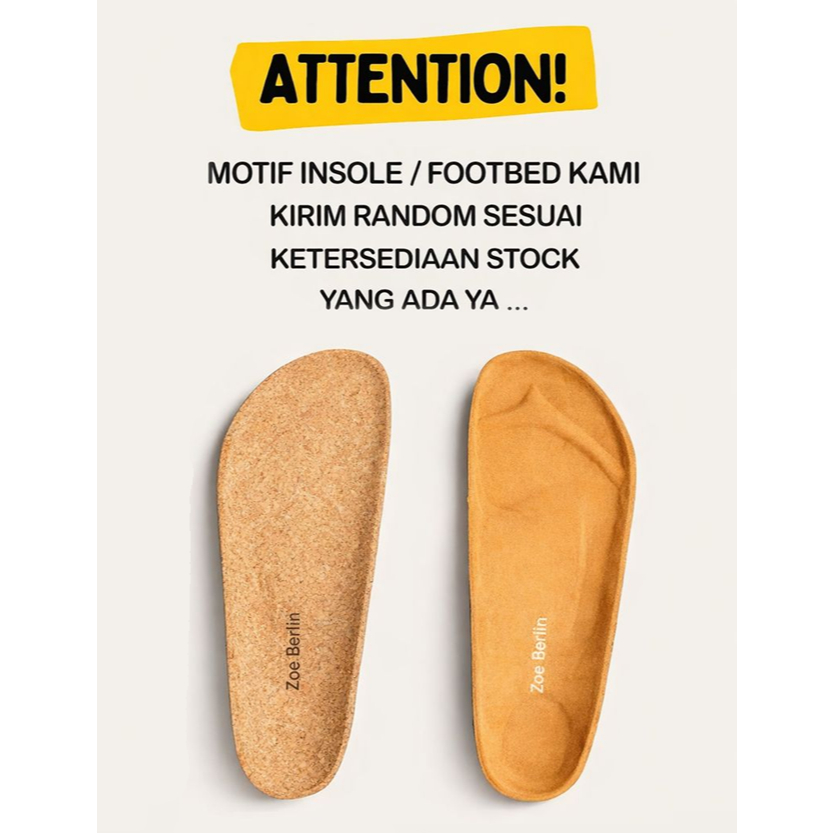 HOT DEALS Sandal Pria - Jackson Suede Series Zoe Berlin - Sendal Cork Birken Puyuh Slide Cowok