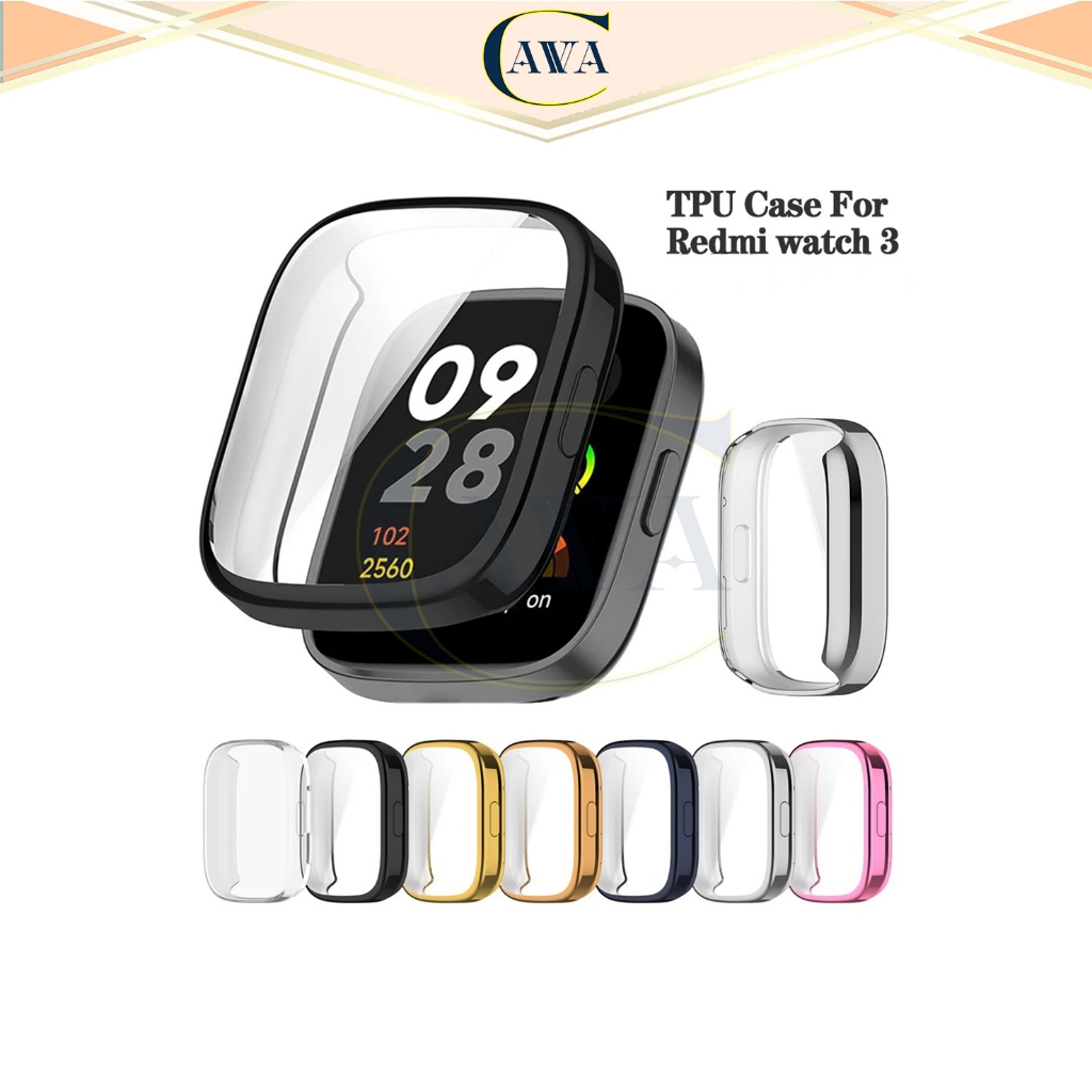 Cavva Soft Case Redmi Watch 3 Bumper Case Xiaomi Redmi Watch 3 Pelindung Layar