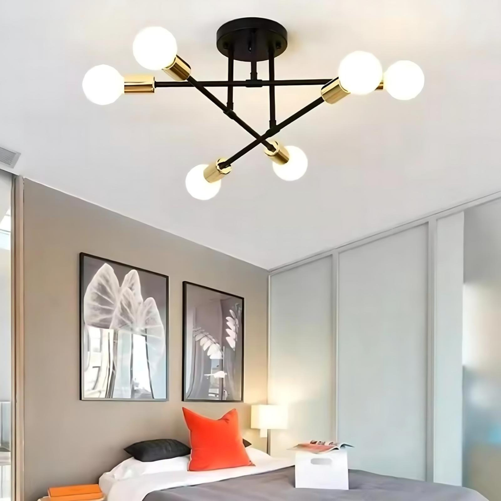 Lampu Plafon Minimalis Bohlam LED Modern Atap Rumah
