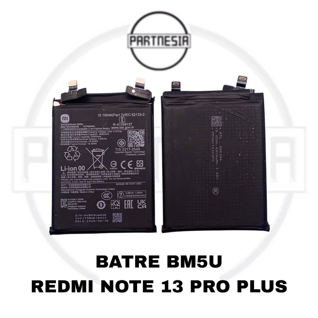 BATERAI BATTERY BATRE BATERAY BM5U XIAOMI REDMI NOTE 13 PRO PLUS 5G / NOTE 13 PRO + 5G ORIGINAL COPO