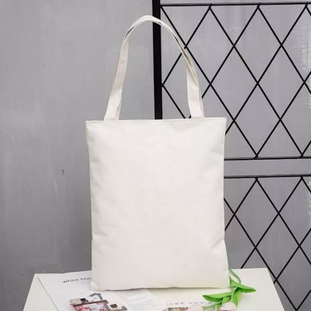TOTEBAG PUTIH POLOS / TOTE BAG PUTIH POLOS