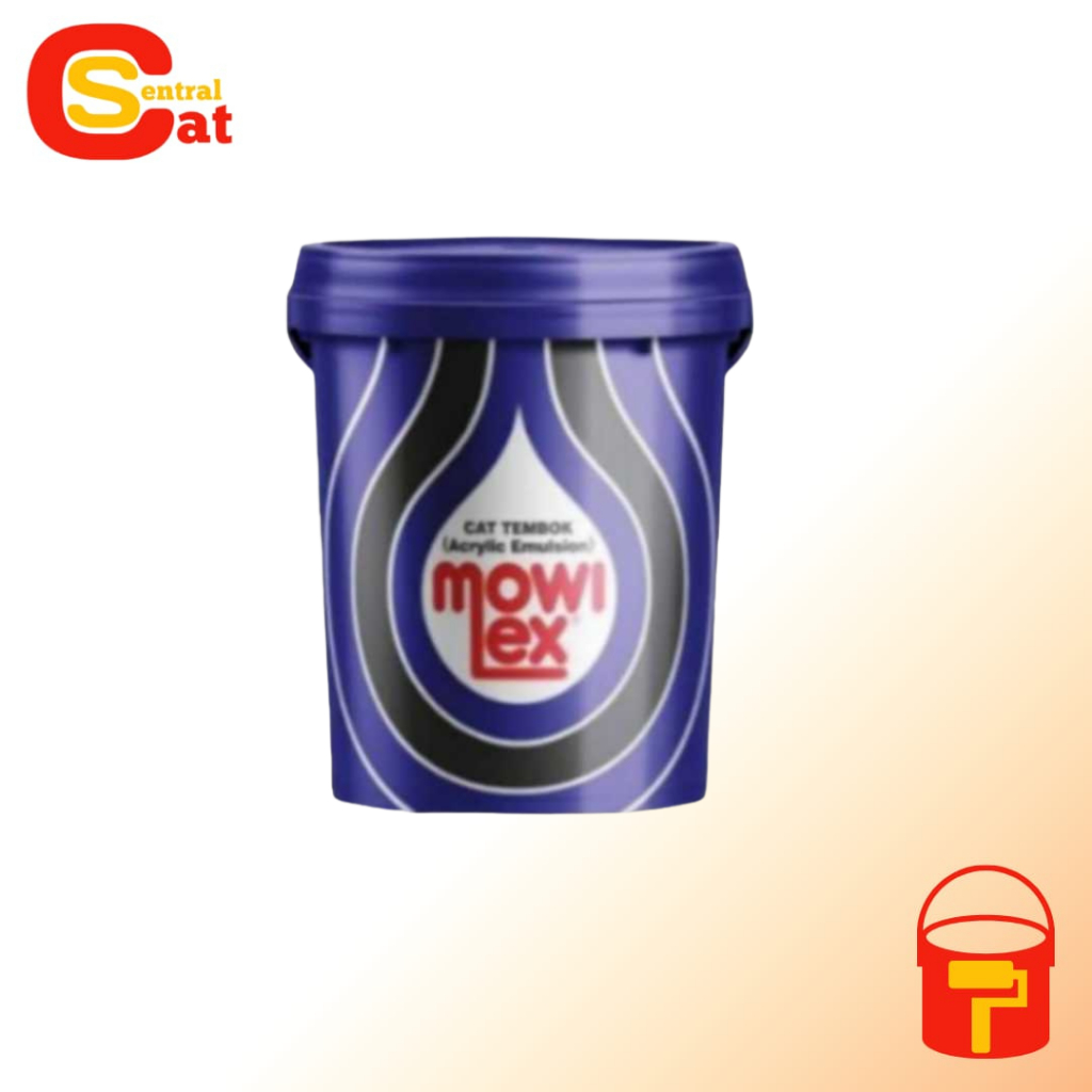 Cat Tembok Mowilex E-200 Hitam Acrylic Emulsion - 20 Liter