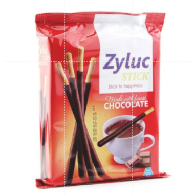 Zyluc Stick Chocolate Happiness 220gr / Zyluc Biskuit Cokelat Stick 220 gr/ Cemilan Snack Hampers