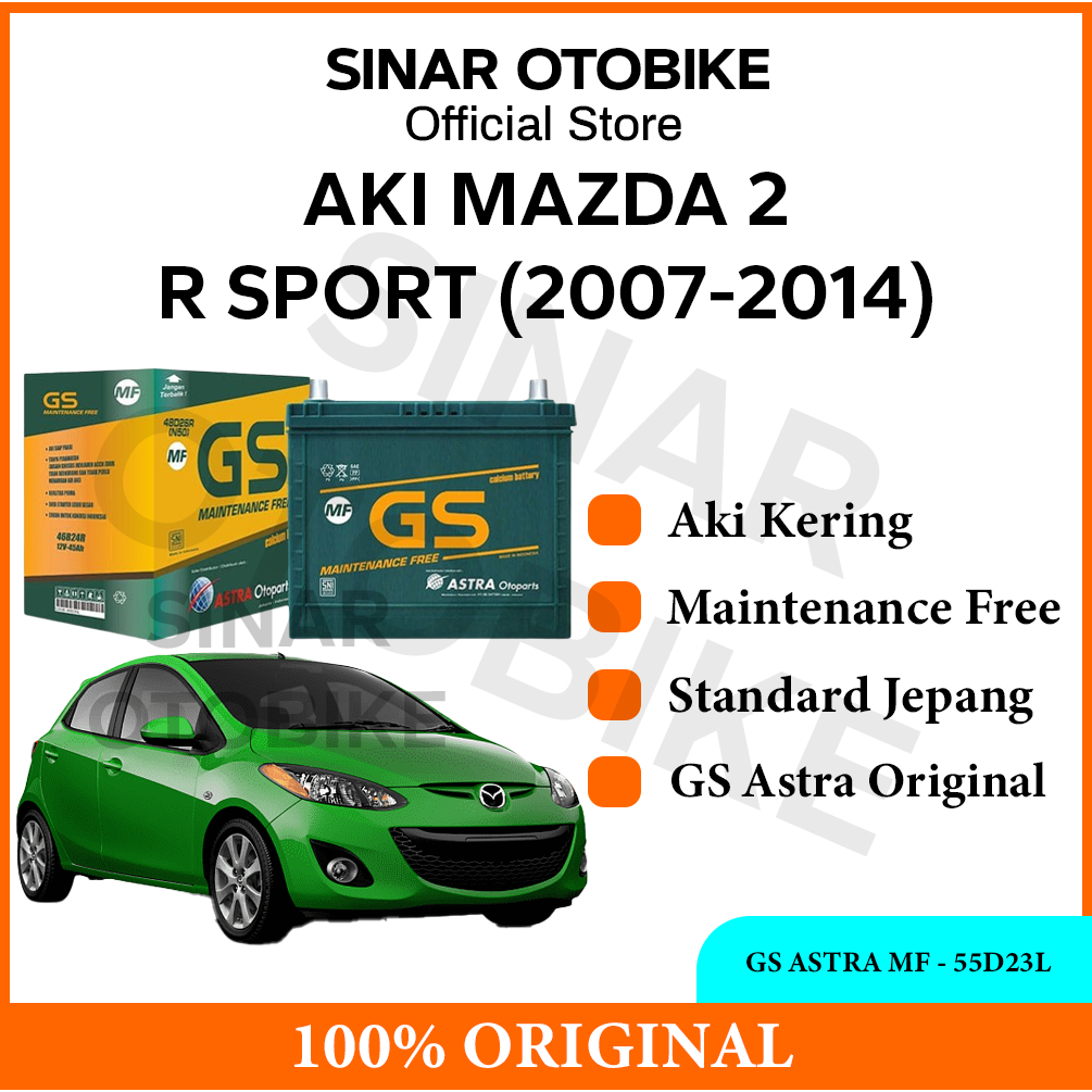 AKI MAZDA 2 R SPORT OLD GS ASTRA MF KERING 55D23L
