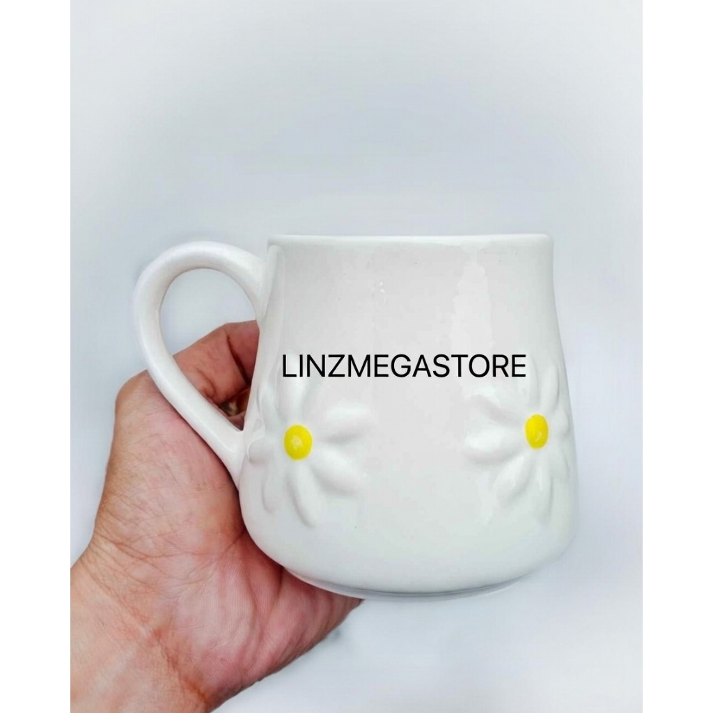 Cangkir Mug Sun Flower, Mug Unik, Mug Cantik