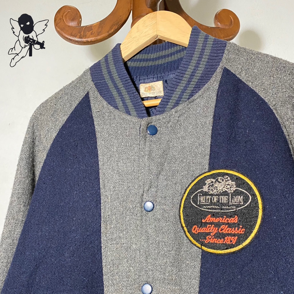 Original 90s Fruit of the Loom Varsity Wool Jacket