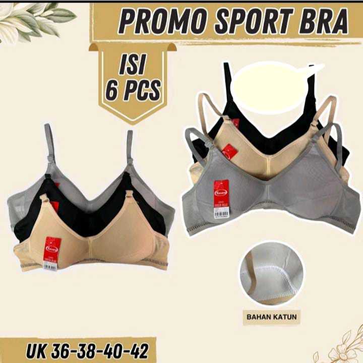 bra wanita tanpa kawat busa sedang size 34/42 BB 40/90kg