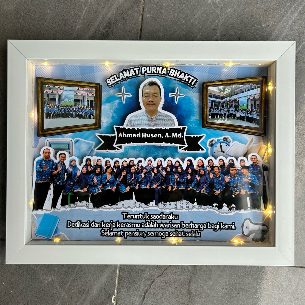 Frame Pop Up Jumbo custom / frame Scrapbook / Frame Dosen / Frame farewell / Frame Guru custom