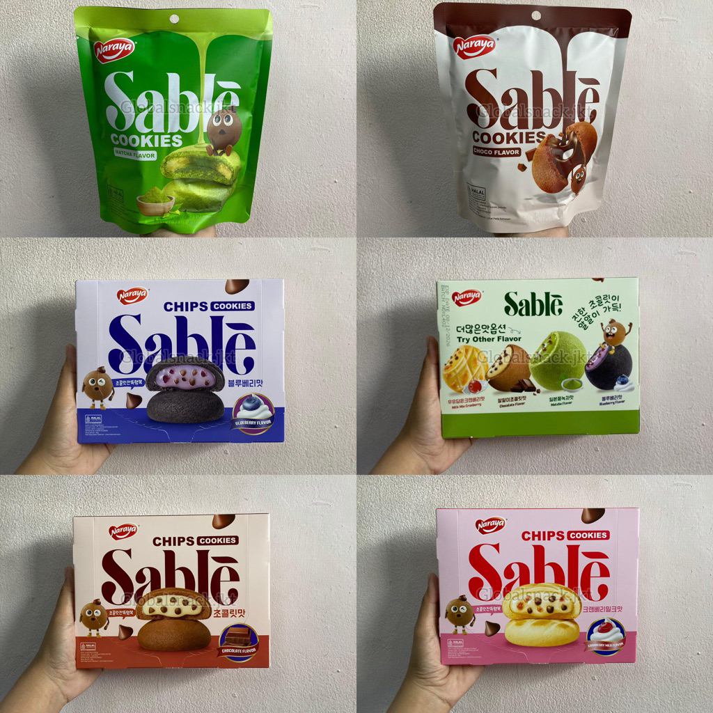 NARAYA SABLE COOKIES BLUEBERRY / MATCHA / CHOCOLATE / CRANBERRY MILK