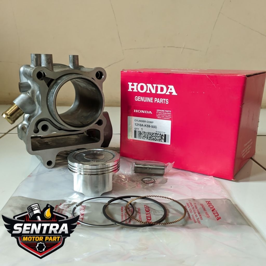 Blok Seher Set Boring Piston Kit Honda Vario 150 eSP PCX 150 K59 Original AHM