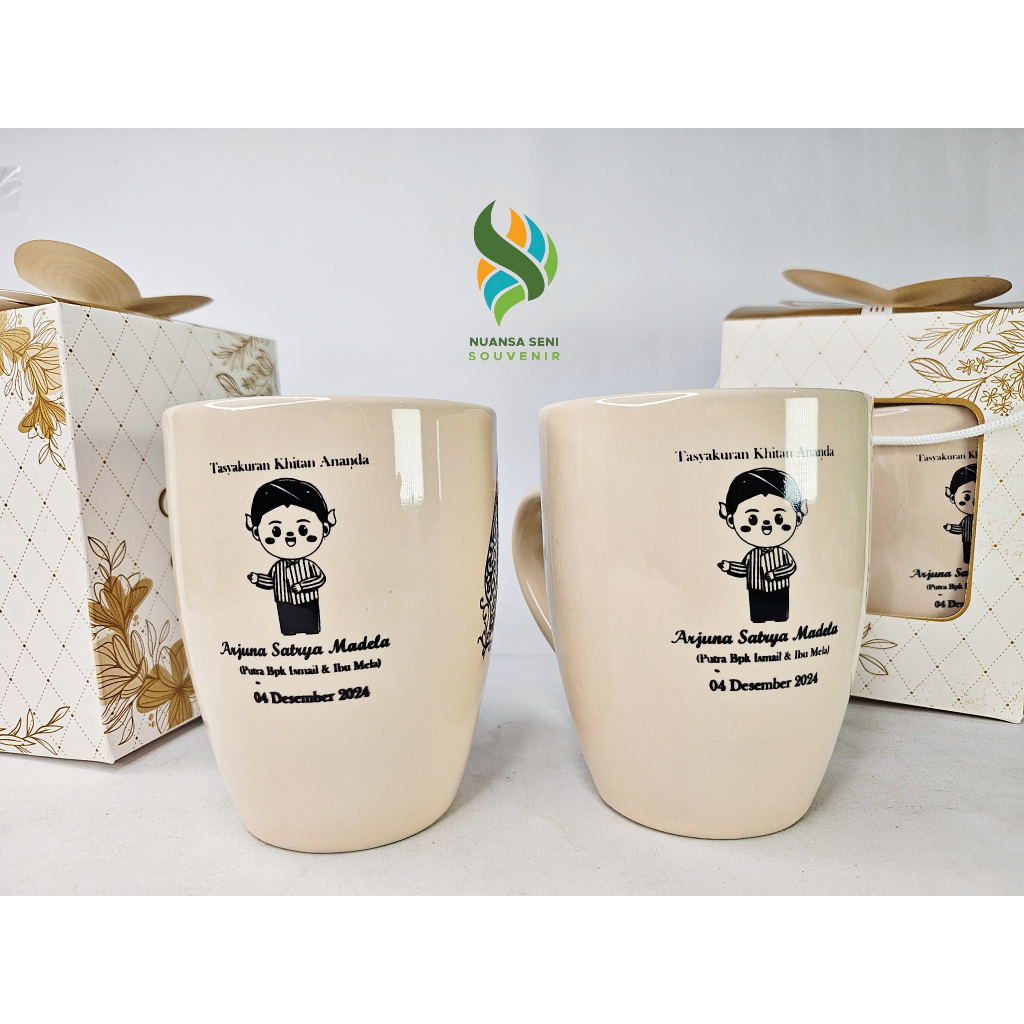 Mug Corel Gelas Minum Keramik Mug Porcelain Cangkir Kopi Teh Gagang Porselen Mug Sablon Souvenir