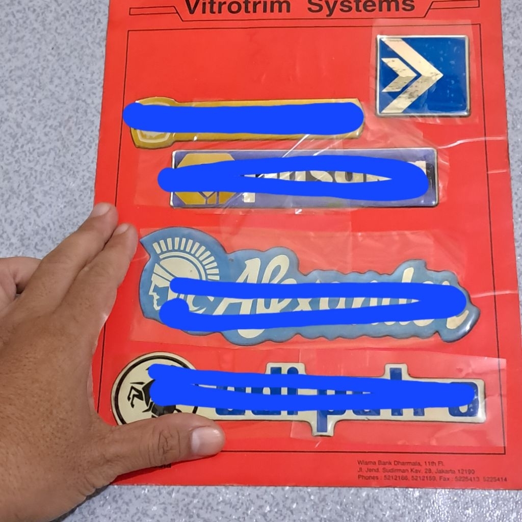 Emblem Mobil Isuzu Panther Kopral Kapten original asli Buatan 3 M Vintage Baru Stock Lama