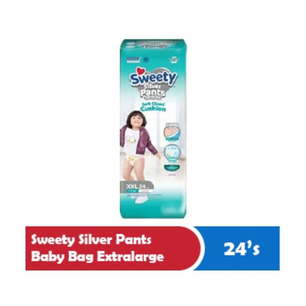 Popok Bayi Sweety Silver Pants XXL 26