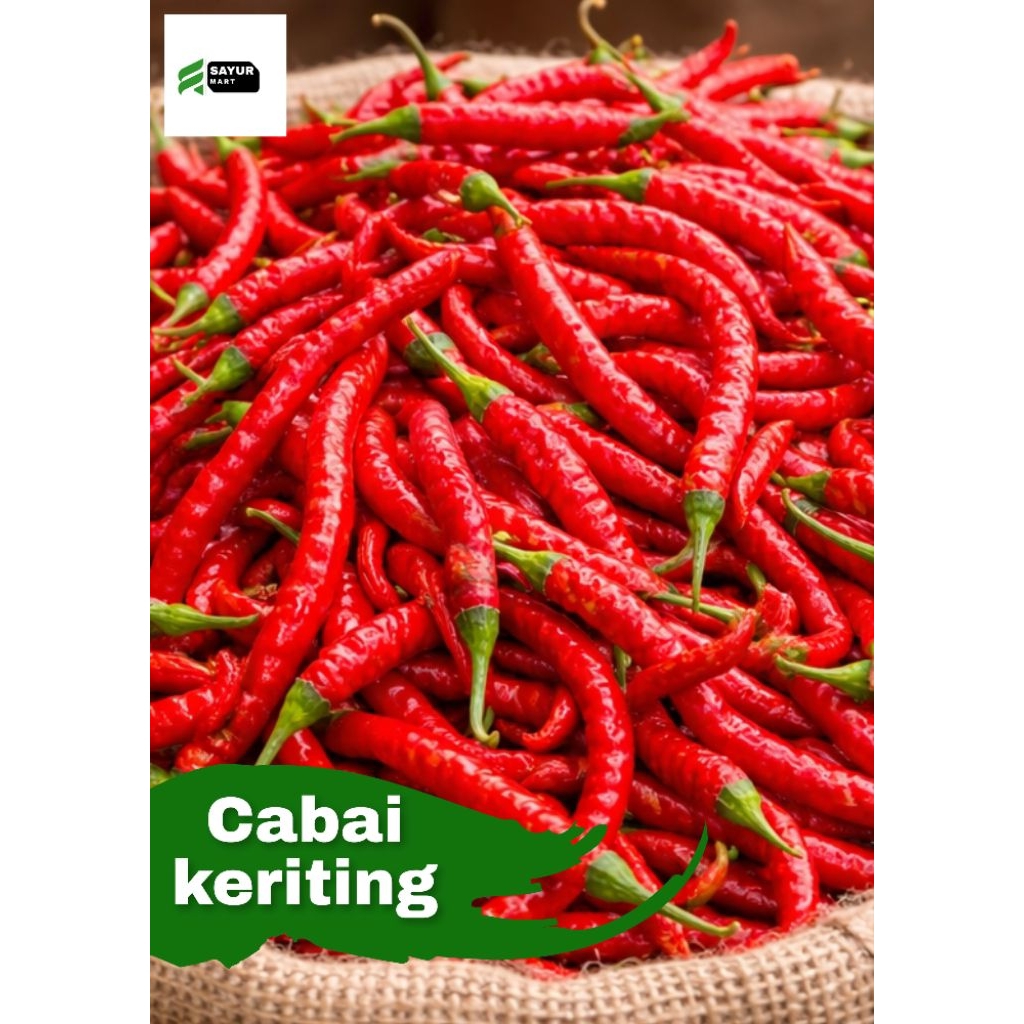 Cabe / Cabai Merah Keriting , Cabai Keriting Fresh , Cabai Keriting 1kg , Cabai Super- Super