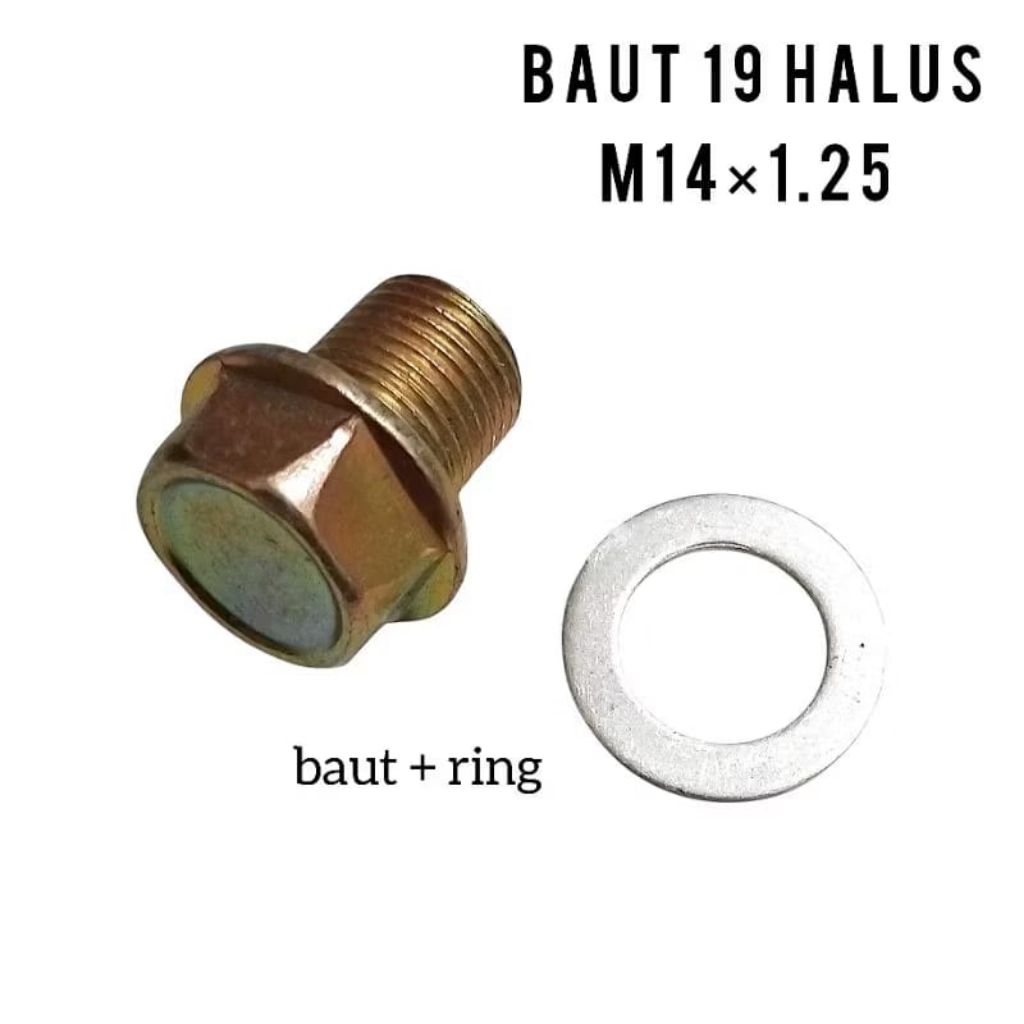 BAUT OLI SUZUKI RC . BAUT 19 DRAT HALUS BAUT M14 PITH 1.25