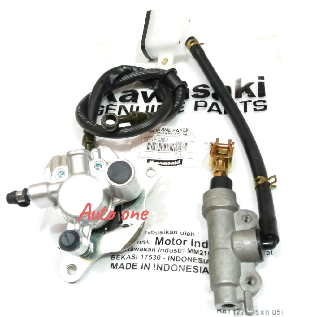 KALIPER BELAKANG + MASTER REM BELAKANG + SELANG REM BELAKANG KAWASAKI KLX 150 L S BF,DTRACKER