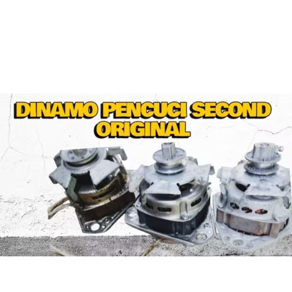 dinamo mesin cuci dua tabung bagian pembilas/pencuci bekas copotan AQUA