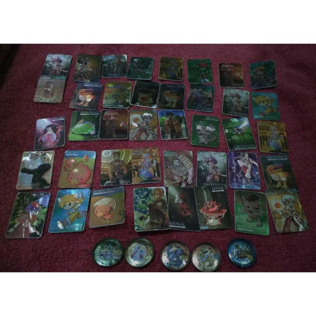 Tazos tasos tasoz Kartu card Ragnarok Fighting Card Chiki 2004 original set 40