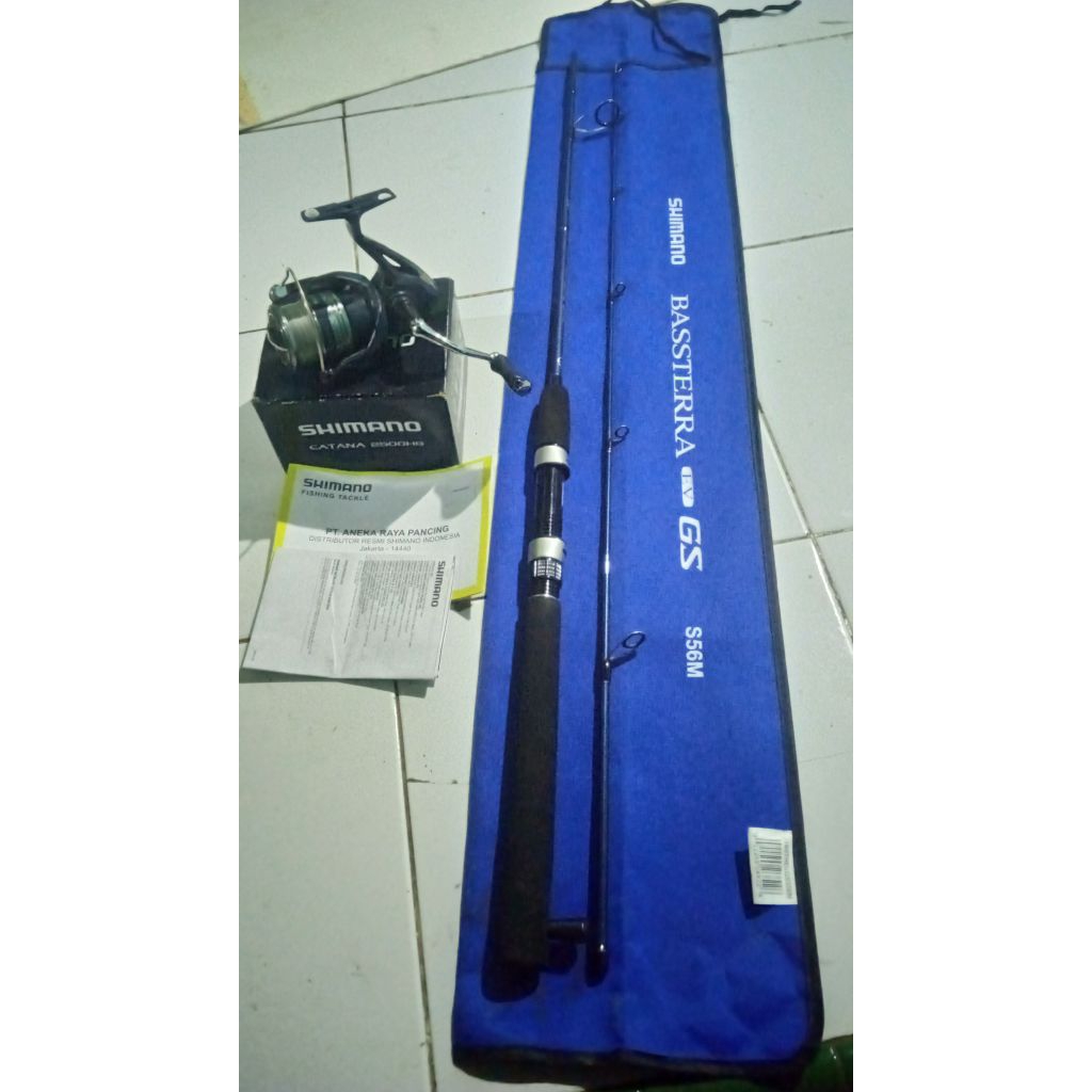 Joran SHIMANO BASSTERA EV GS & REEL SHIMANO CATANA 2500HG