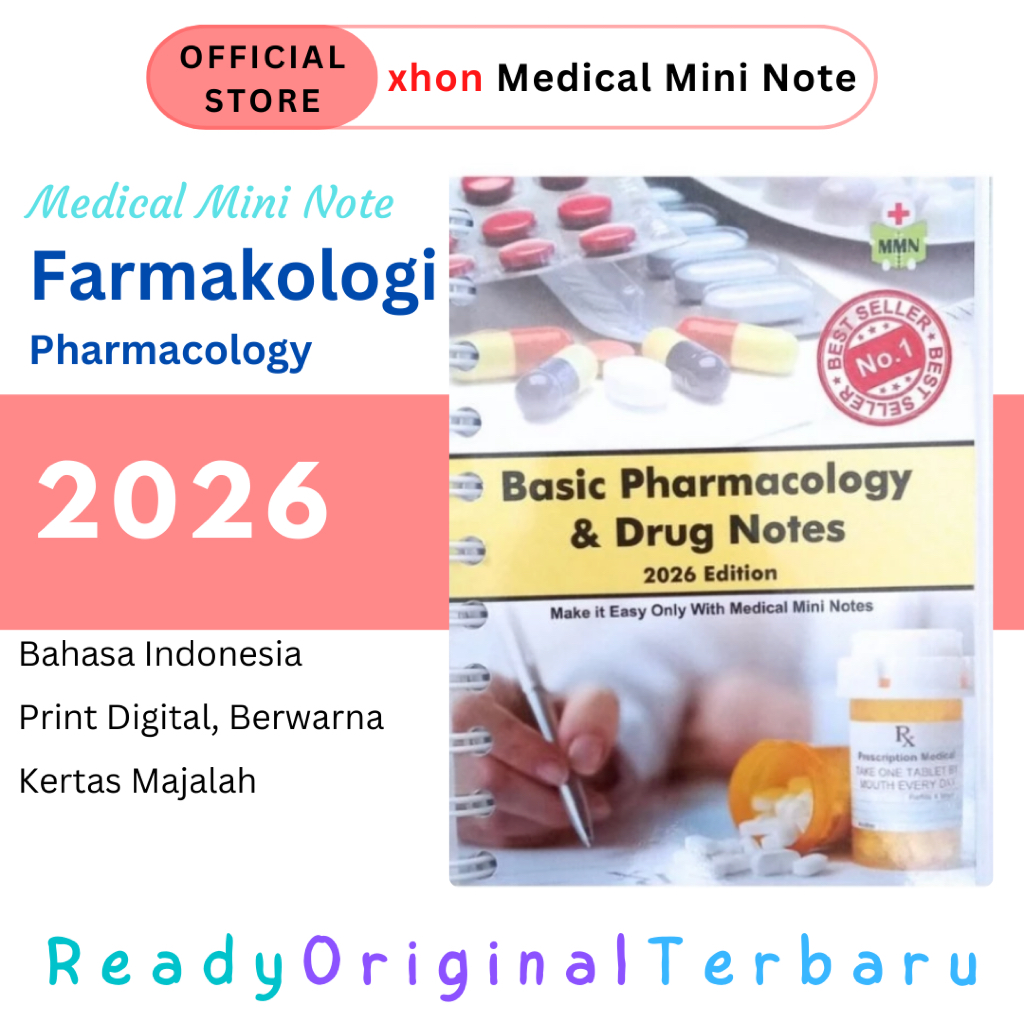 ORIGINAL TERBARU Basic Pharmacology & Drug Notes | MMN / Medical Mini Note Obat Farmakologi