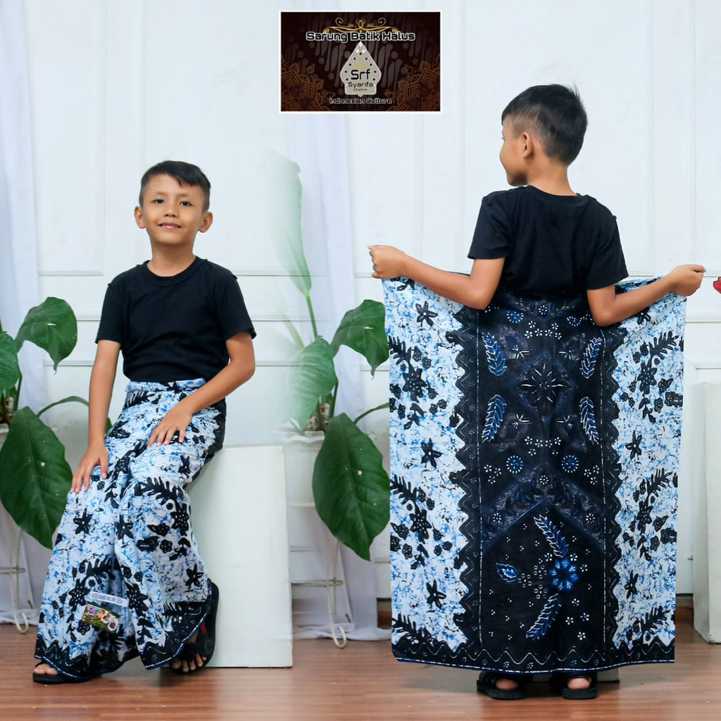 Sarung batik anak laki laki | Sarung Batik Anak SD | Sarung Khitanan | Nyaman untuk Sholat (Bisa Ser
